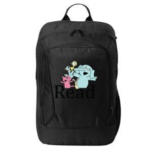 Funny Library Teacher Read Book Club Piggie Elephant Pigeons City Backpack