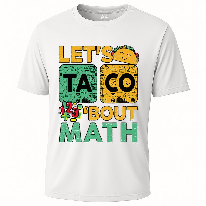 Funny Lets Taco Bout Math Teacher Back School Cooling Performance Crew T-Shirt