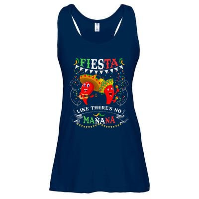 Fiesta Like ThereS No MañAna Cinco De Mayo Ladies Essential Flowy Tank