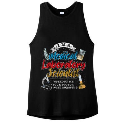 Funny Lab Technologist Medical Laboratory Scientist Ladies PosiCharge Tri-Blend Wicking Tank