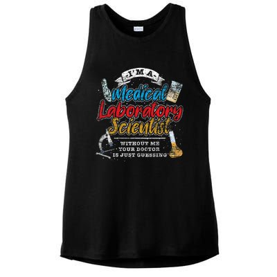 Funny Lab Technologist Medical Laboratory Scientist Ladies PosiCharge Tri-Blend Wicking Tank