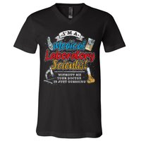 Funny Lab Technologist Medical Laboratory Scientist V-Neck T-Shirt