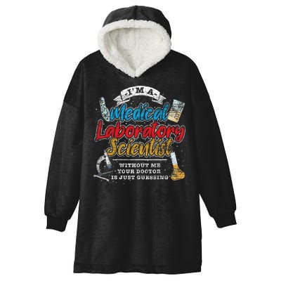 Funny Lab Technologist Medical Laboratory Scientist Hooded Wearable Blanket