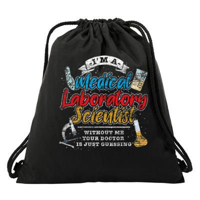 Funny Lab Technologist Medical Laboratory Scientist Drawstring Bag