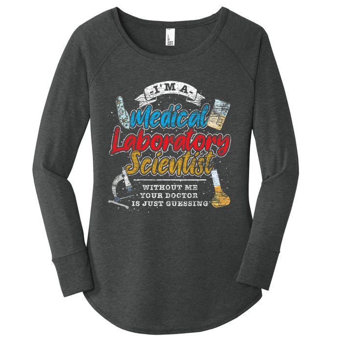 Funny Lab Technologist Medical Laboratory Scientist Women's Perfect Tri Tunic Long Sleeve Shirt