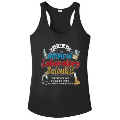 Funny Lab Technologist Medical Laboratory Scientist Ladies PosiCharge Competitor Racerback Tank