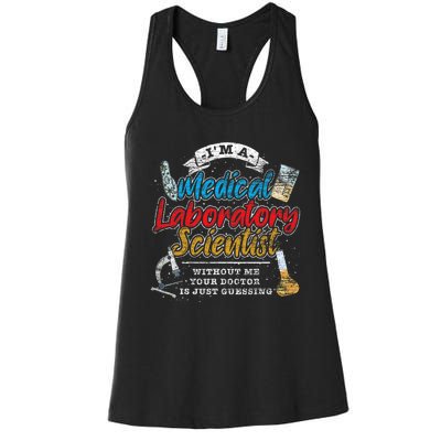 Funny Lab Technologist Medical Laboratory Scientist Women's Racerback Tank