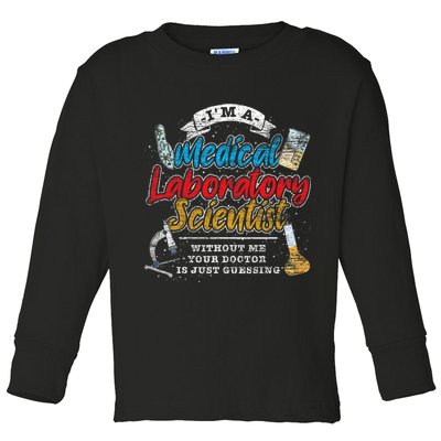 Funny Lab Technologist Medical Laboratory Scientist Toddler Long Sleeve Shirt