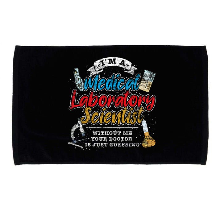 Funny Lab Technologist Medical Laboratory Scientist Microfiber Hand Towel
