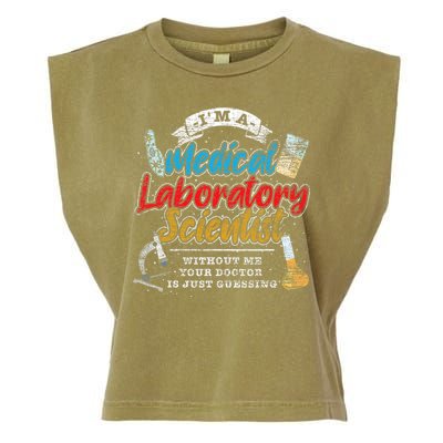 Funny Lab Technologist Medical Laboratory Scientist Garment-Dyed Women's Muscle Tee