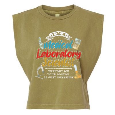 Funny Lab Technologist Medical Laboratory Scientist Garment-Dyed Women's Muscle Tee