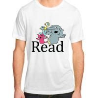 Funny Library Teacher Read Book Club Piggie Elephant Pigeons Adult ChromaSoft Performance T-Shirt