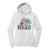 Funny Library Teacher Read Book Club Piggie Elephant Pigeons Women's Pullover Hoodie