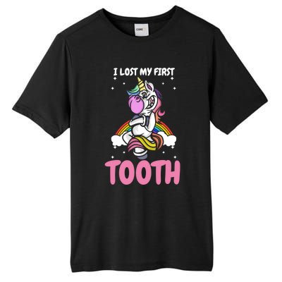 First Lost Tooth Cute Unicorn Teeth Fairy Great Gift Tall Fusion ChromaSoft Performance T-Shirt