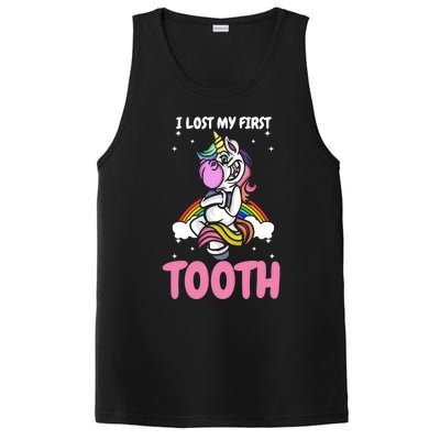 First Lost Tooth Cute Unicorn Teeth Fairy Great Gift PosiCharge Competitor Tank