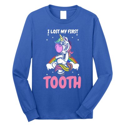 First Lost Tooth Cute Unicorn Teeth Fairy Great Gift Long Sleeve Shirt