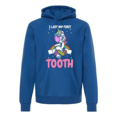 First Lost Tooth Cute Unicorn Teeth Fairy Great Gift Premium Hoodie