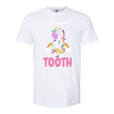 First Lost Tooth Cute Unicorn Teeth Fairy Great Gift Softstyle CVC T-Shirt