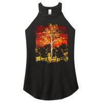 Fall Landscape Thanksgiving Autumn Leaves Forest Fall Women’s Perfect Tri Rocker Tank