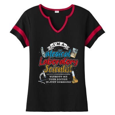 Funny Lab Technologist Medical Laboratory Scientist Ladies Halftime Notch Neck Tee