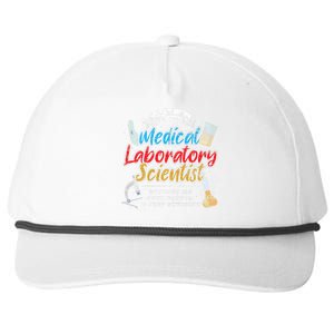 Funny Lab Technologist Medical Laboratory Scientist Snapback Five-Panel Rope Hat