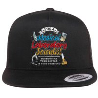 Funny Lab Technologist Medical Laboratory Scientist Flat Bill Trucker Hat