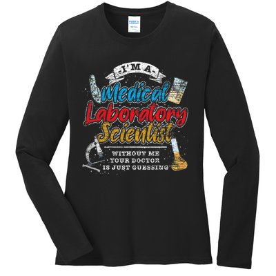 Funny Lab Technologist Medical Laboratory Scientist Ladies Long Sleeve Shirt