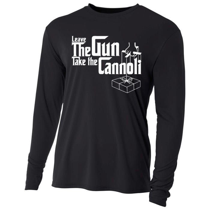 Funny Leave The Gun Take The Cannoli Cooling Performance Long Sleeve Crew