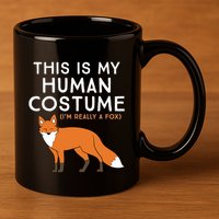 Fox Lover This Is My Hu Costume IM Really A Fox Gift 11oz C Handle Ceramic Mug