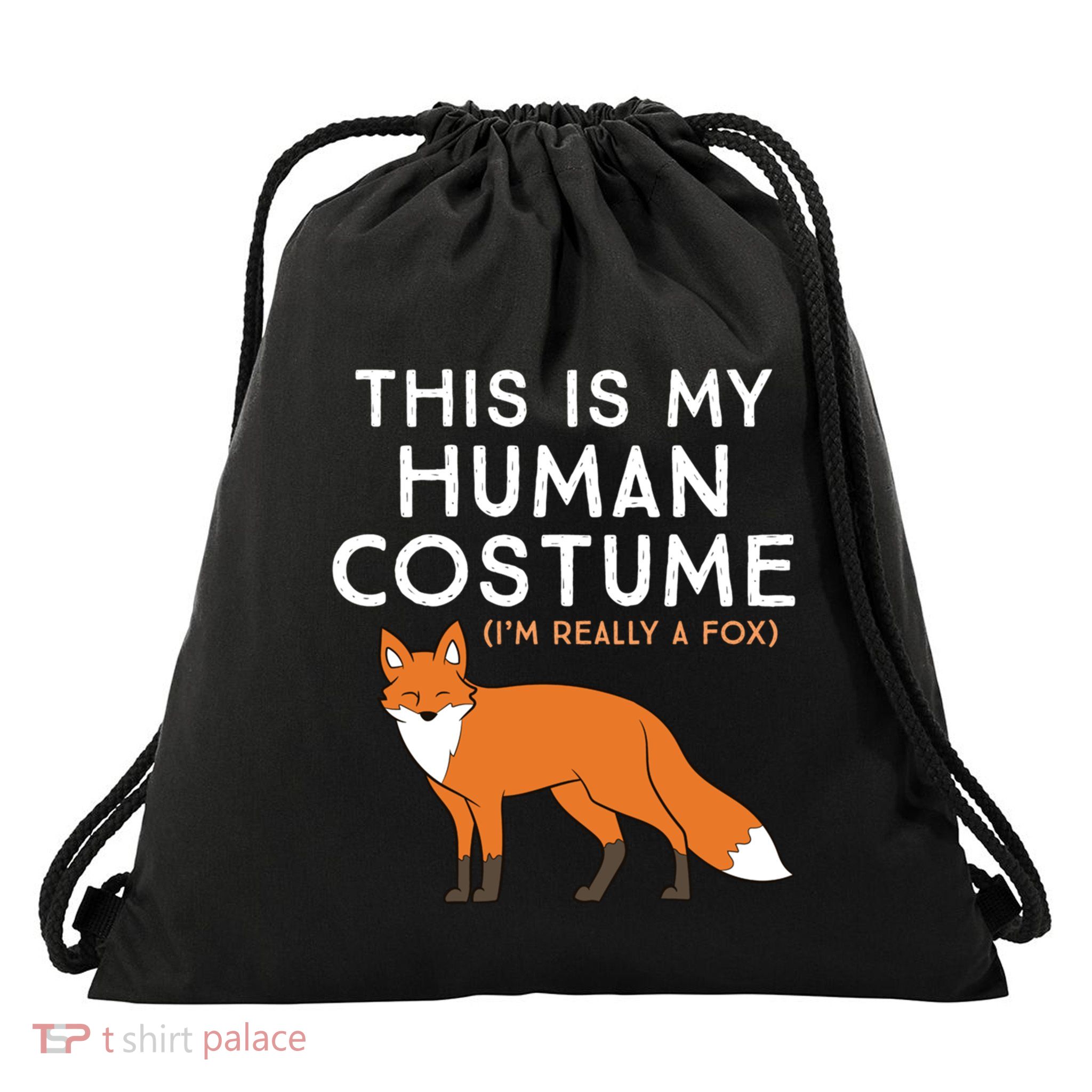 Fox Lover This Is My Hu Costume IM Really A Fox Gift Drawstring Bag