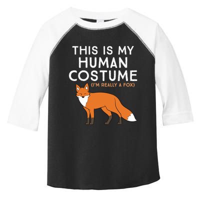 Fox Lover This Is My Hu Costume IM Really A Fox Gift Toddler Fine Jersey T-Shirt