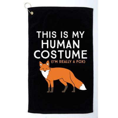 Fox Lover This Is My Hu Costume IM Really A Fox Gift Golf Towel
