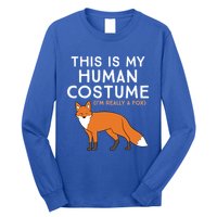 Fox Lover This Is My Hu Costume IM Really A Fox Gift Long Sleeve Shirt