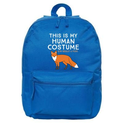 Fox Lover This Is My Hu Costume IM Really A Fox Gift 16 in Basic Backpack