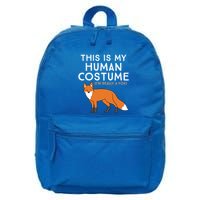 Fox Lover This Is My Hu Costume IM Really A Fox Gift 16 in Basic Backpack