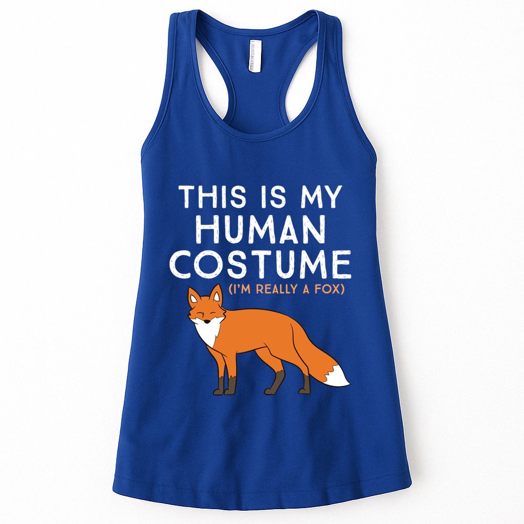 Fox Lover This Is My Hu Costume IM Really A Fox Gift Womens Tank Top