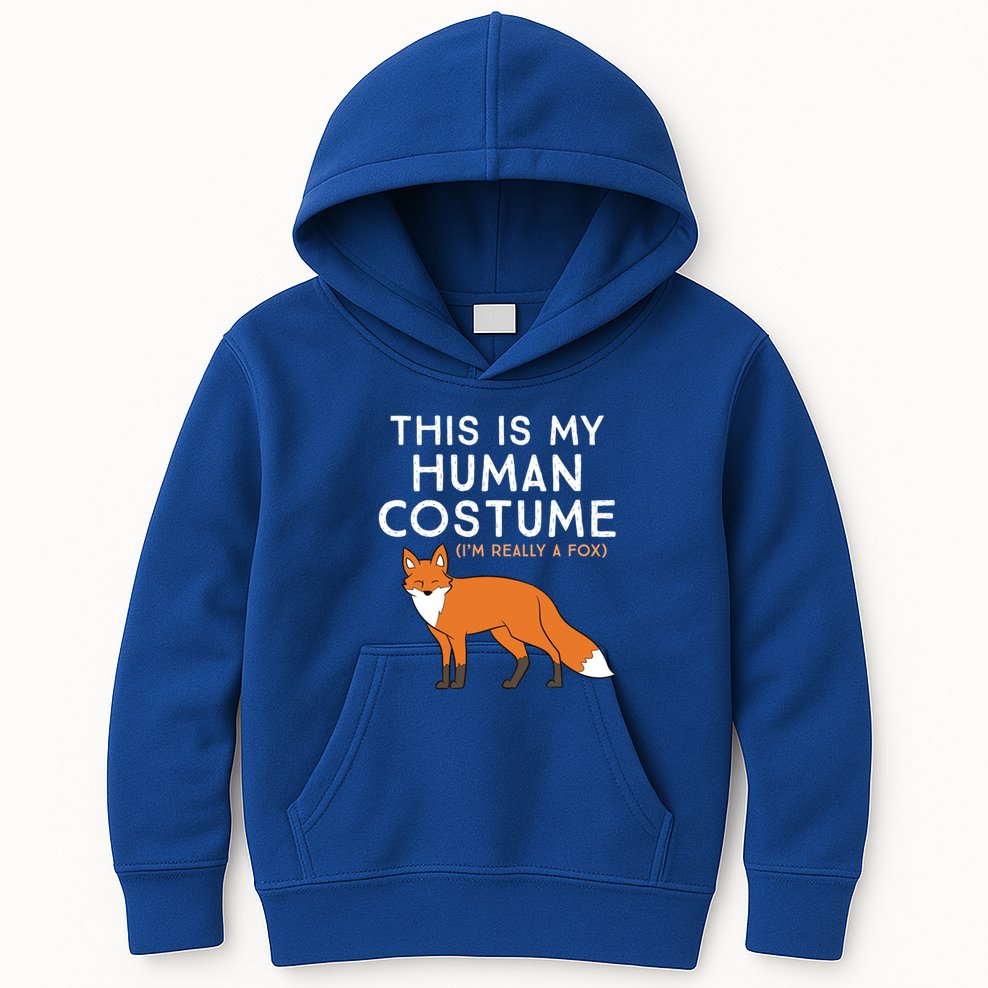 Fox Lover This Is My Hu Costume IM Really A Fox Gift Kids Hoodie