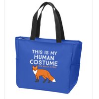 Fox Lover This Is My Hu Costume IM Really A Fox Gift Zip Tote Bag