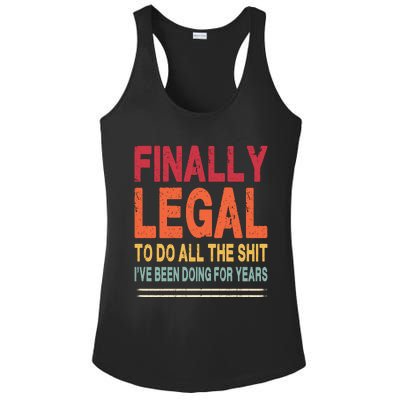 Finally Legal To Do Retro Ladies PosiCharge Competitor Racerback Tank