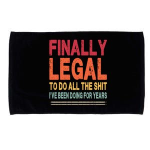 Finally Legal To Do Retro Microfiber Hand Towel