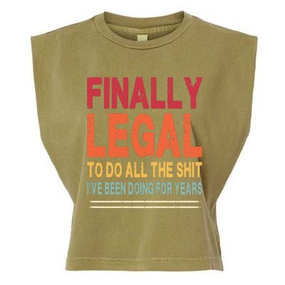 Finally Legal To Do Retro Garment-Dyed Women's Muscle Tee