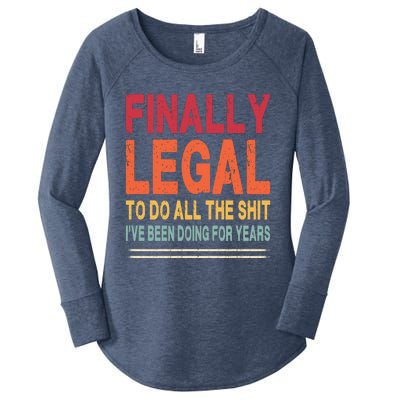 Finally Legal To Do Retro Women's Perfect Tri Tunic Long Sleeve Shirt