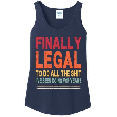 Finally Legal To Do Retro Ladies Essential Tank