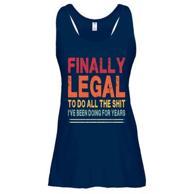 Finally Legal To Do Retro Ladies Essential Flowy Tank