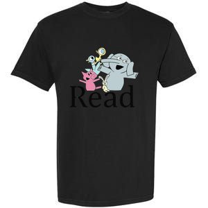 Funny Library Teacher Read Book Club Piggie Elephant Pigeons Garment-Dyed Heavyweight T-Shirt