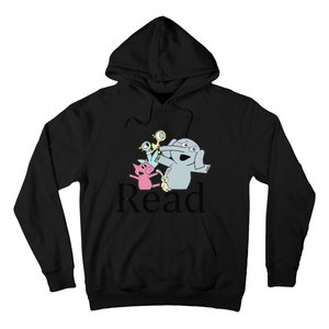 Funny Library Teacher Read Book Club Piggie Elephant Pigeons Hoodie