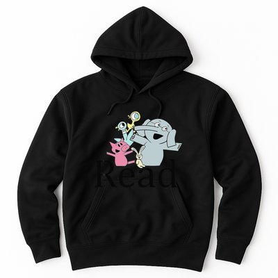 Funny Library Teacher Read Book Club Piggie Elephant Pigeons Hoodie