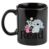 Funny Library Teacher Read Book Club Piggie Elephant Pigeons 11oz C Handle Ceramic Mug