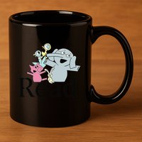 Funny Library Teacher Read Book Club Piggie Elephant Pigeons 11oz C Handle Ceramic Mug