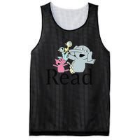 Funny Library Teacher Read Book Club Piggie Elephant Pigeons Mesh Reversible Basketball Jersey Tank